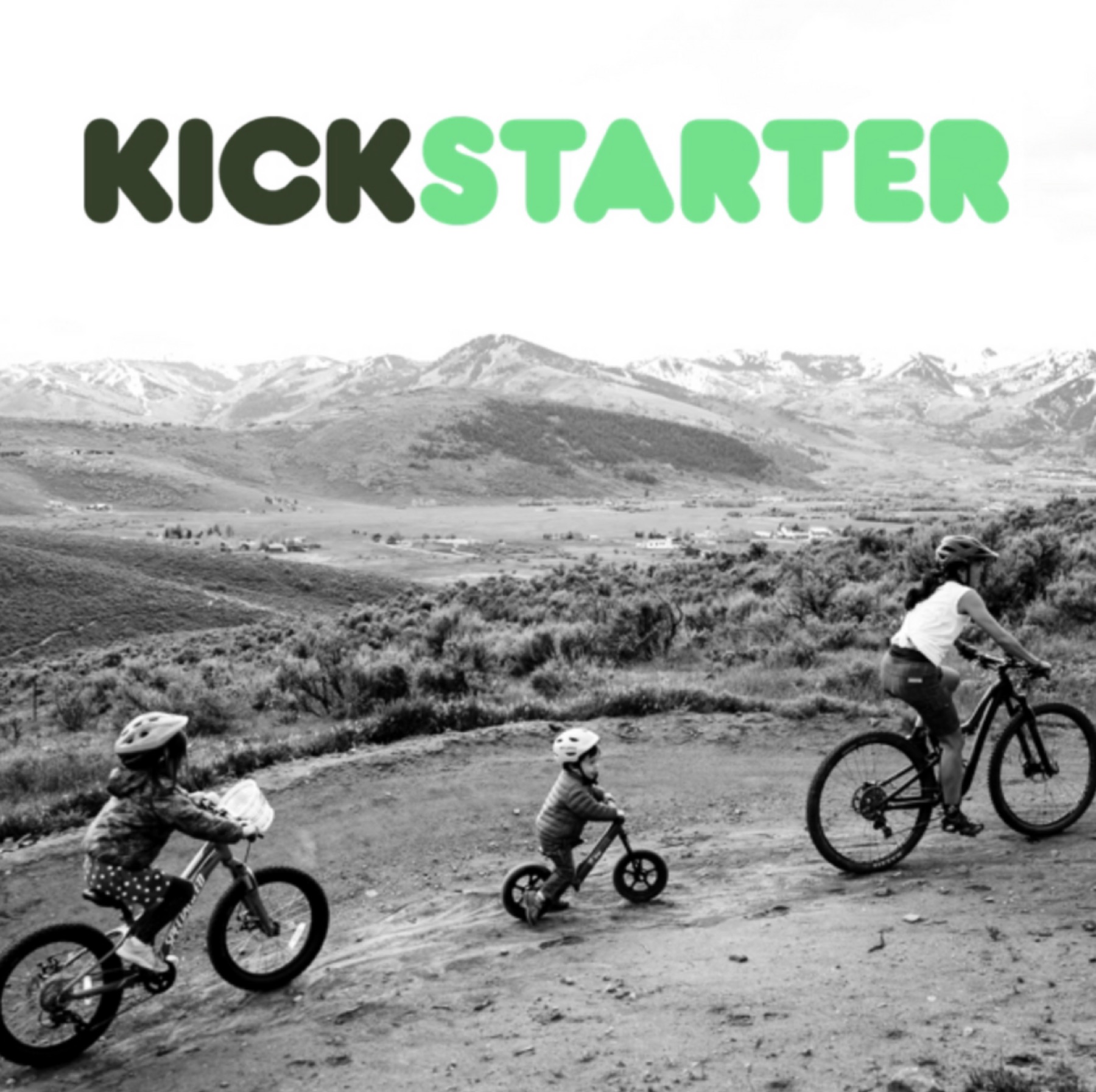 Rock Roselle Kickstarter launch image with mountain bikers