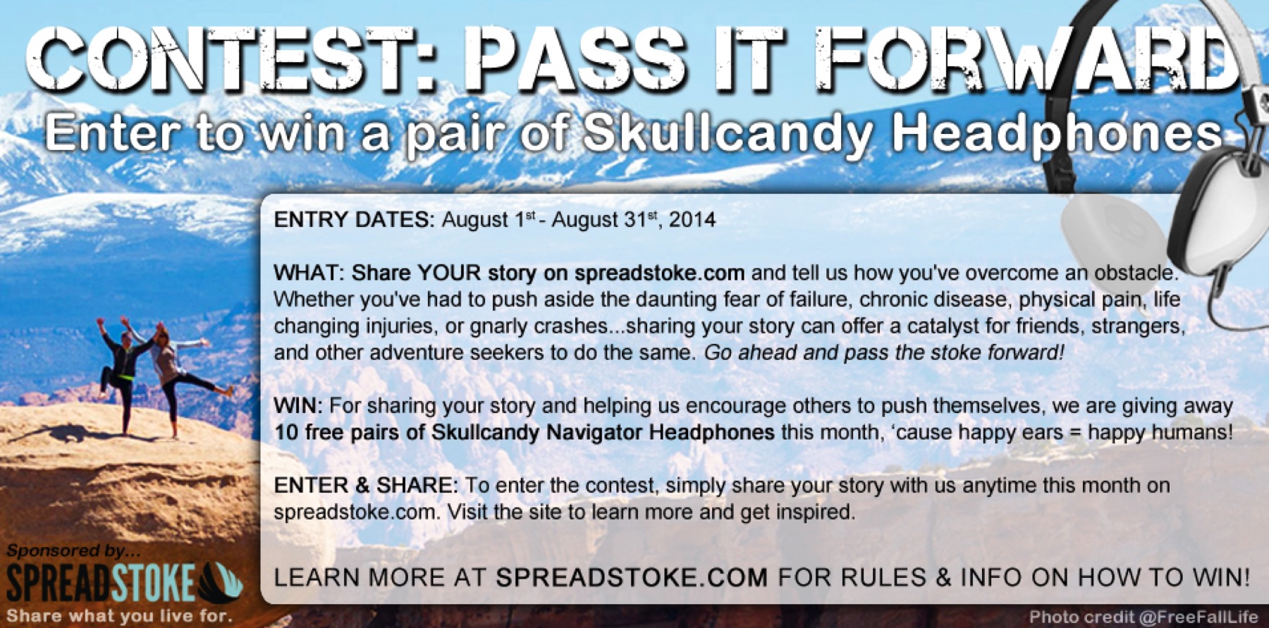 Spread Stoke Pass It Forward contest graphic