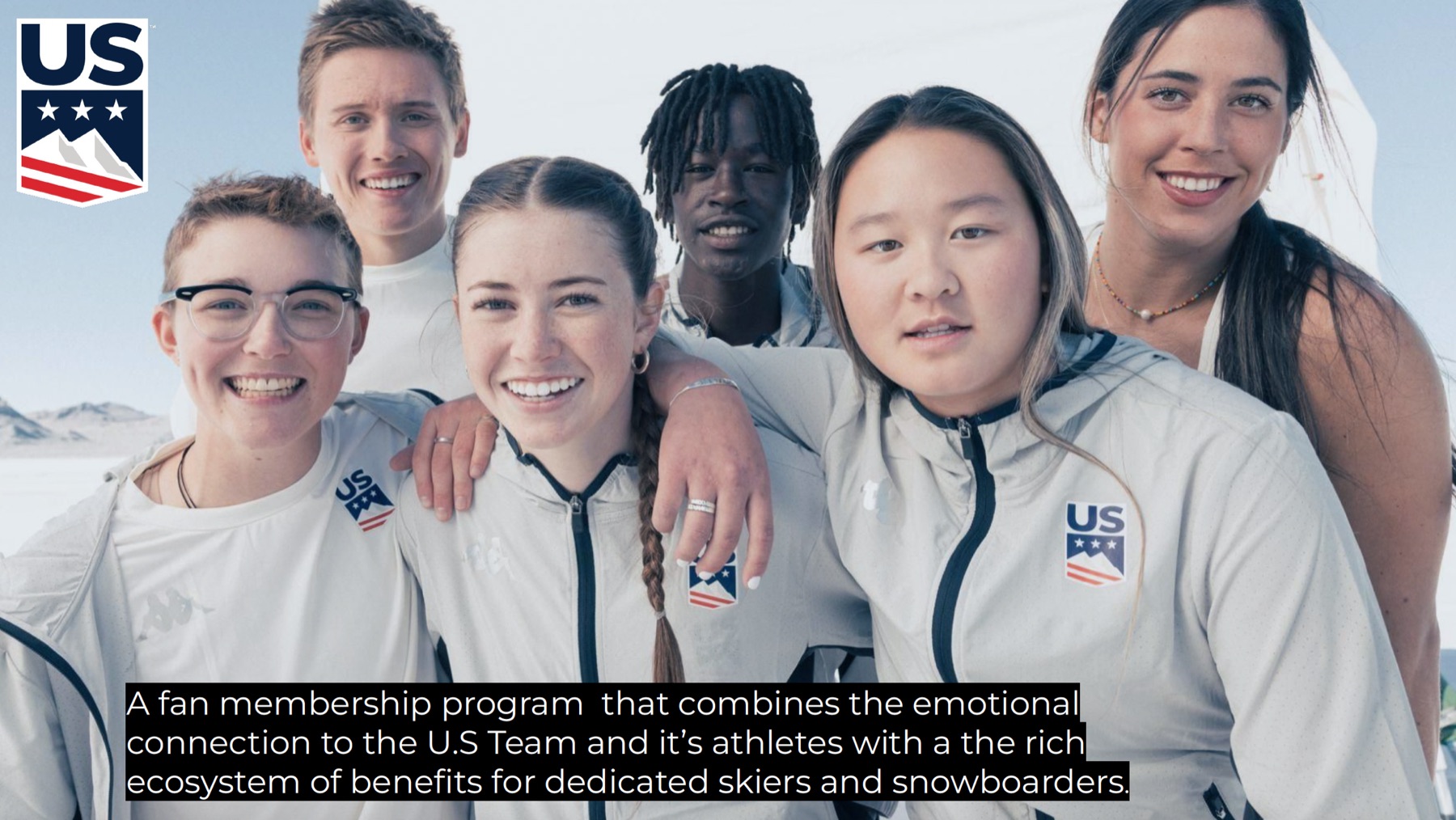 U.S. Ski and Snowboard fan member program slide with partner logos